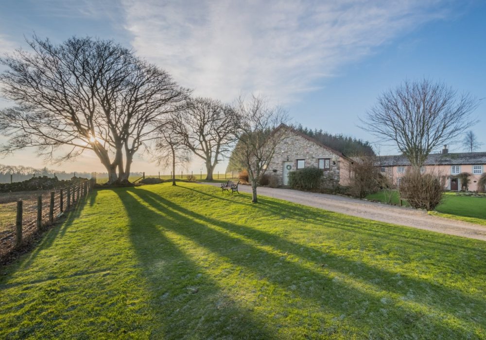 Exteriorof cottage with trees